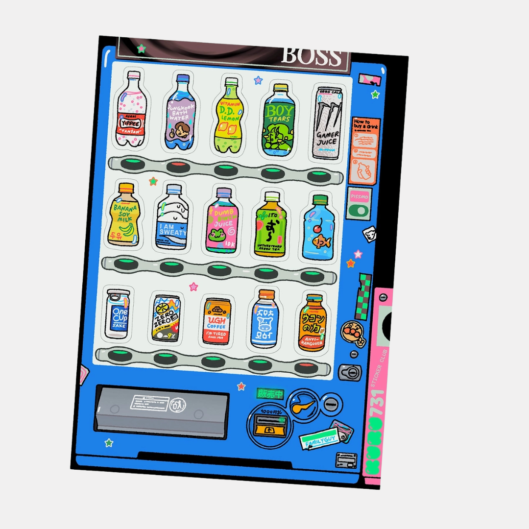 Vending Machine Sticker Sheet