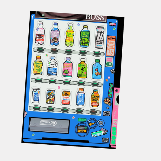 Vending Machine Sticker Sheet