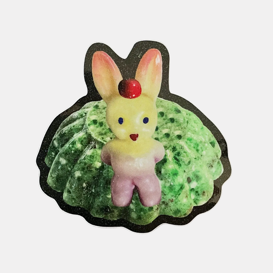 Bunny on Jello Sticker
