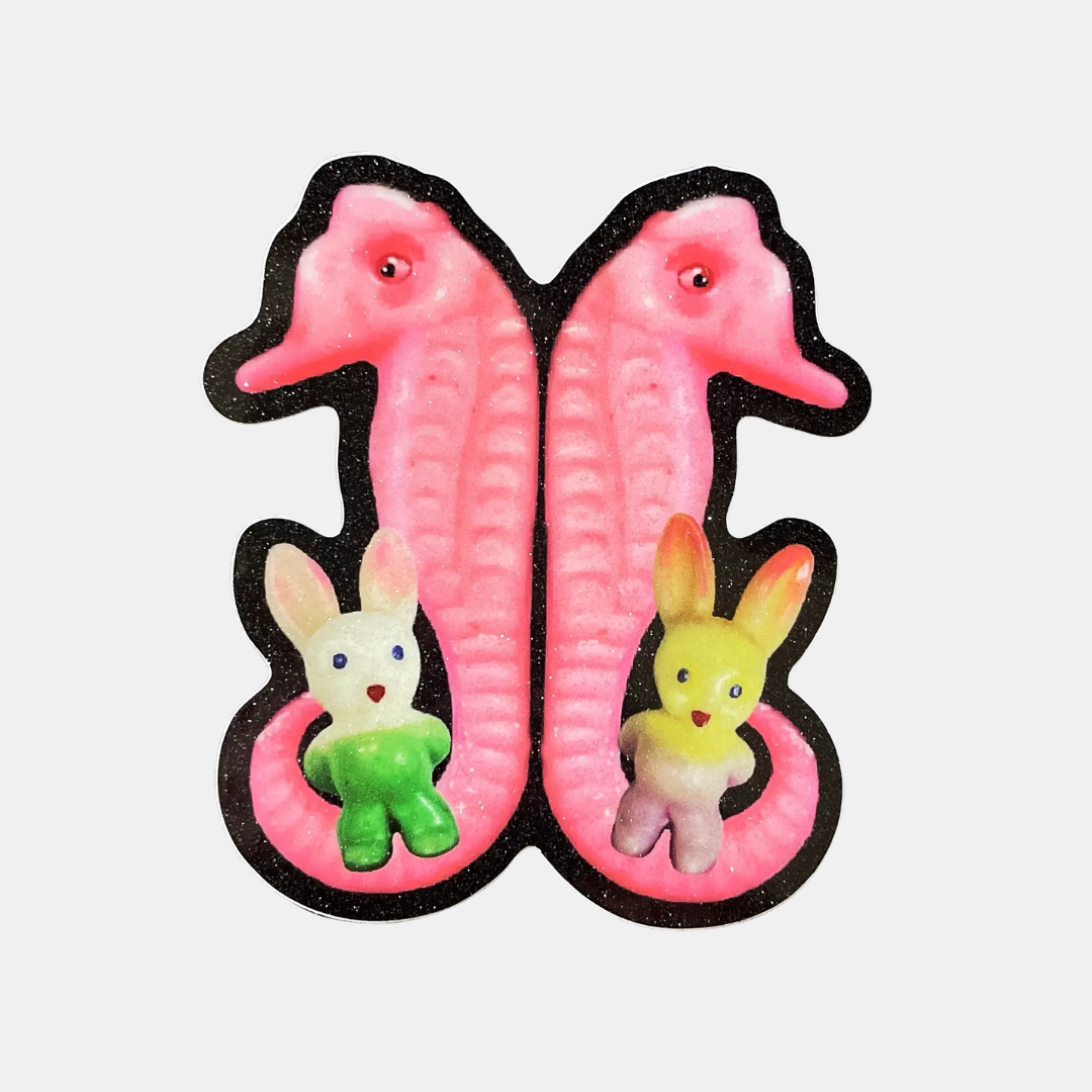 Seahorse Twins Sticker