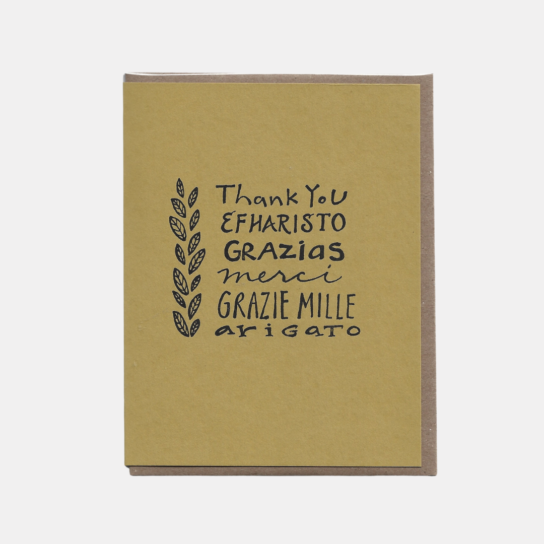 Thank You Polyglot Card