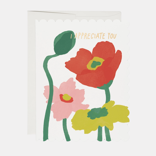 Appreciate You Poppy Card
