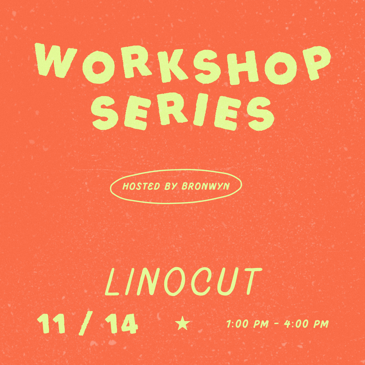 Linocut Workshop • November 14