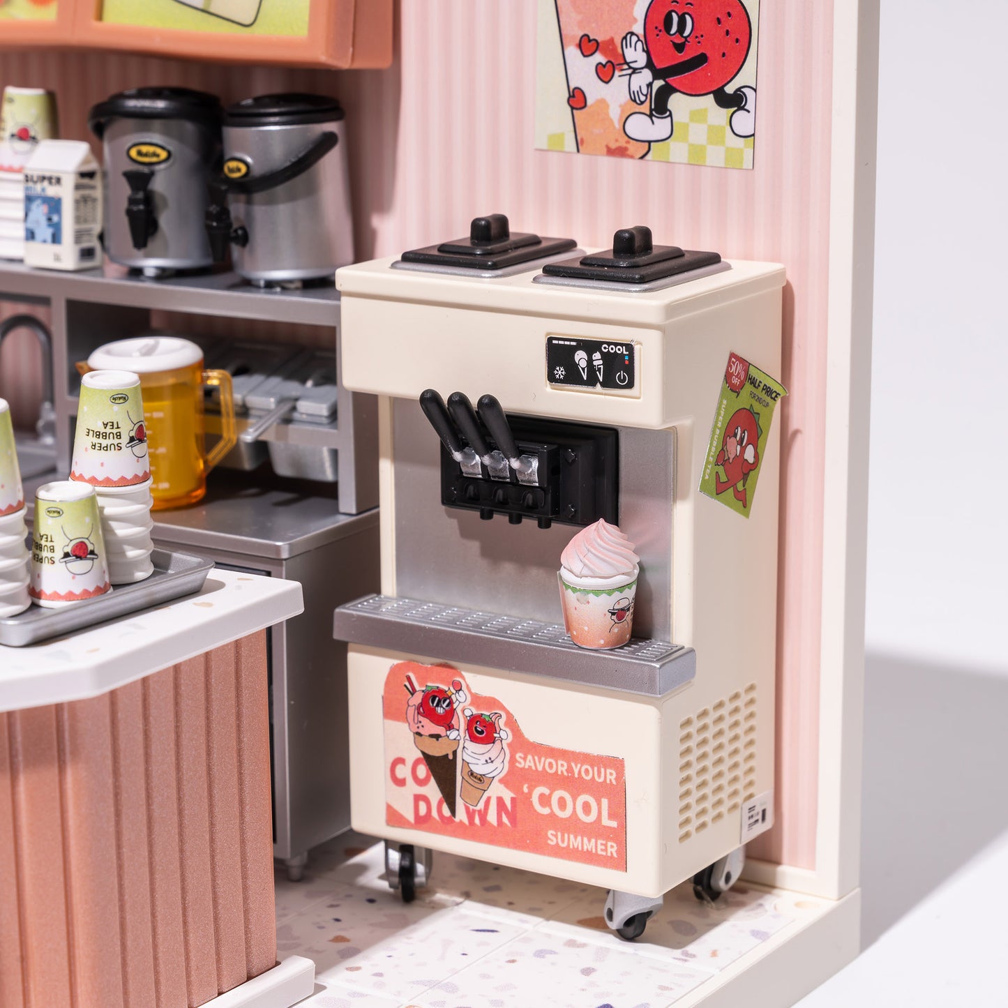 Double Joy Bubble Tea DIY Miniature Kit