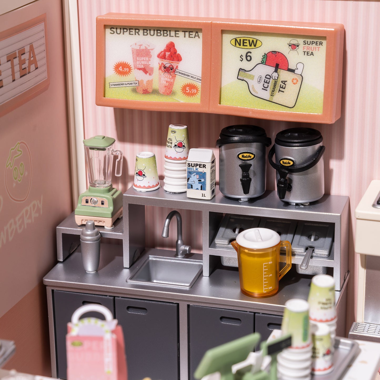 Double Joy Bubble Tea DIY Miniature Kit