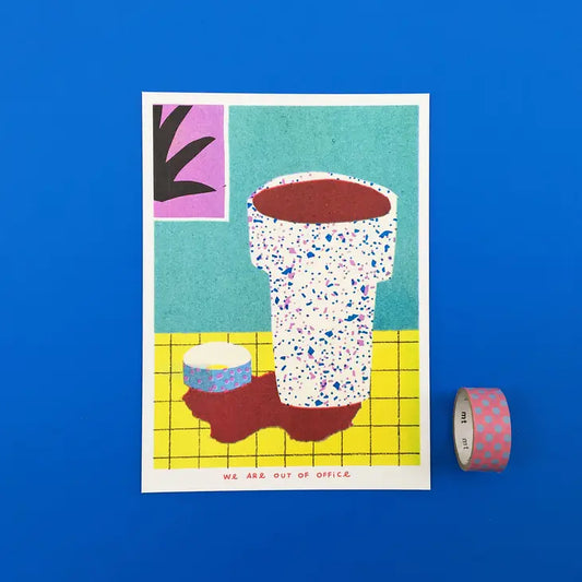 Still Life Favourite Cup Riso Print
