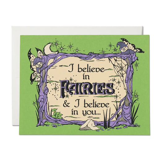 I Belive In Fairies Encouragement Card
