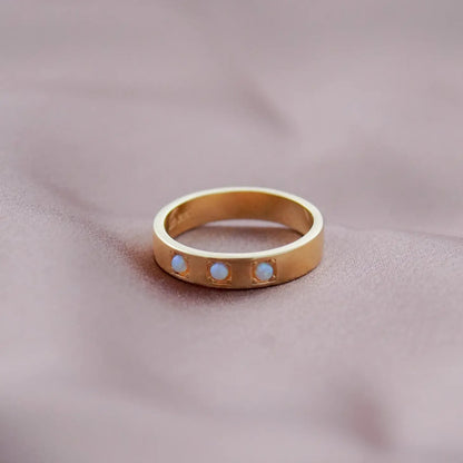 Triple Opal Ring