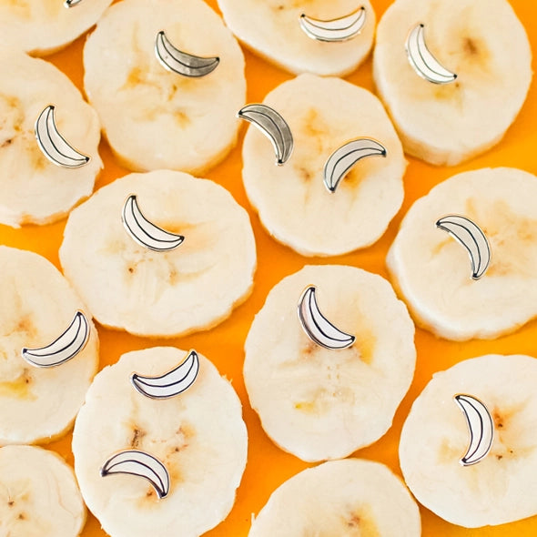 Banana Enamel Earrings
