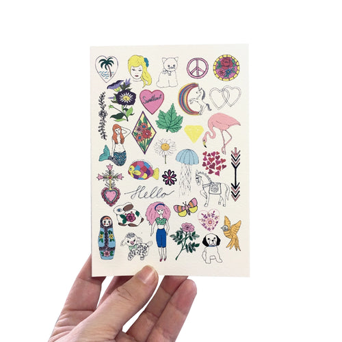 Hello Girls Card