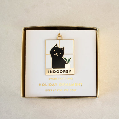 Black Cat Indoorsy Ornament