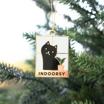 Black Cat Indoorsy Ornament
