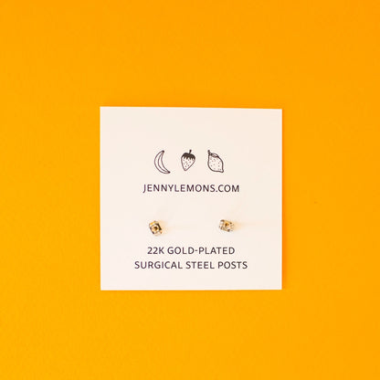 Banana Enamel Earrings