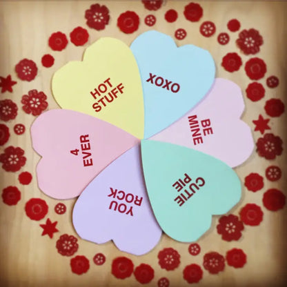 Xoxo Conversation Heart Card