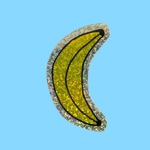 Glitter Banana Sticker