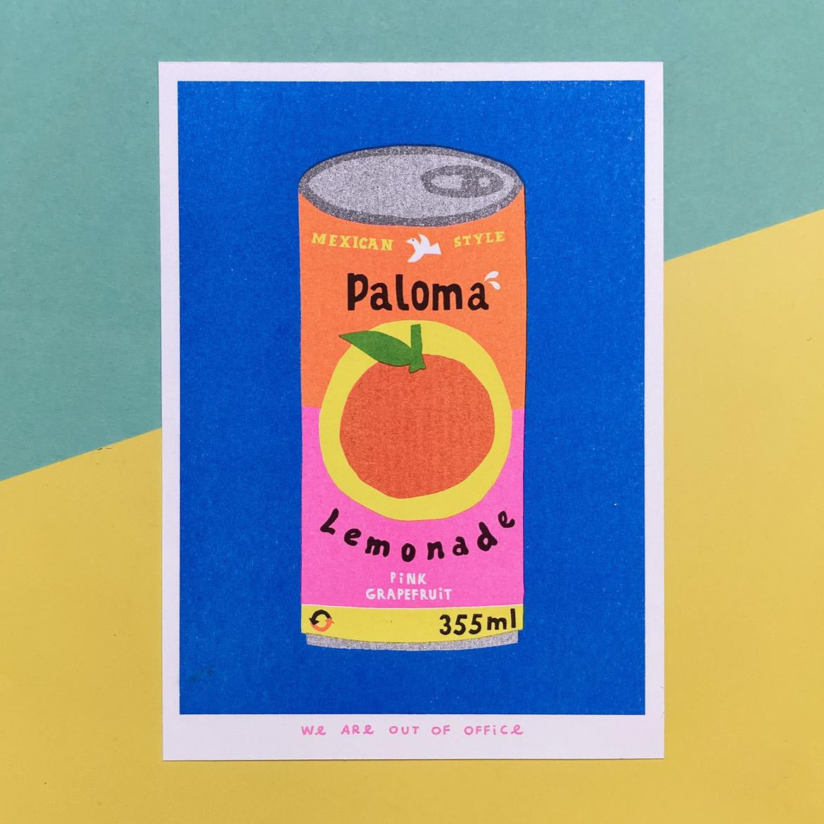 Paloma Lemonade Riso Print
